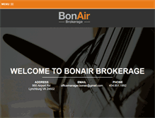 Tablet Screenshot of bonairbrokerage.com